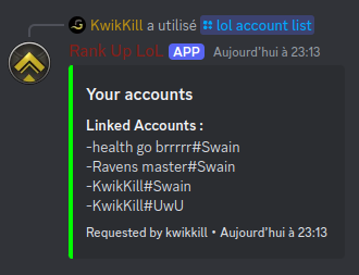 Account Management Commands